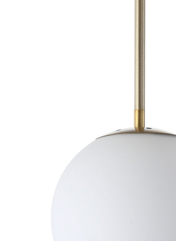Bleecker 7.75" Metal/Glass Globe LED Pendant